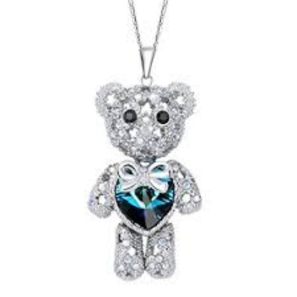 Crystals from Swarovski, Teddy Bear Necklace - Picture 7 of 8